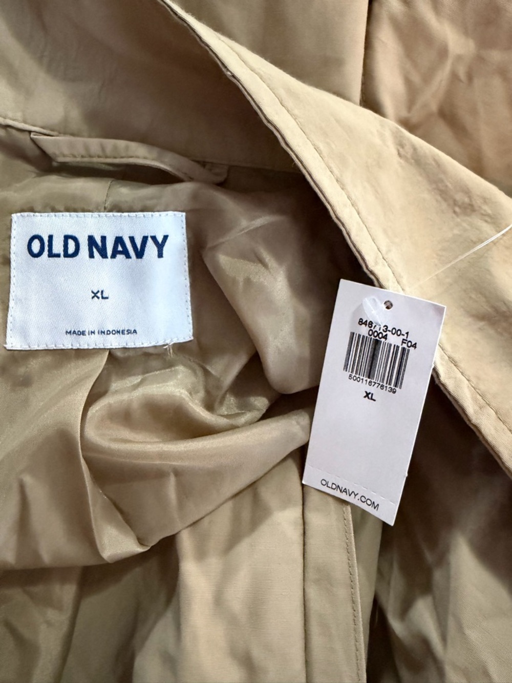 NWT Old Navy Double Breasted Trench - Picture 9 of 11